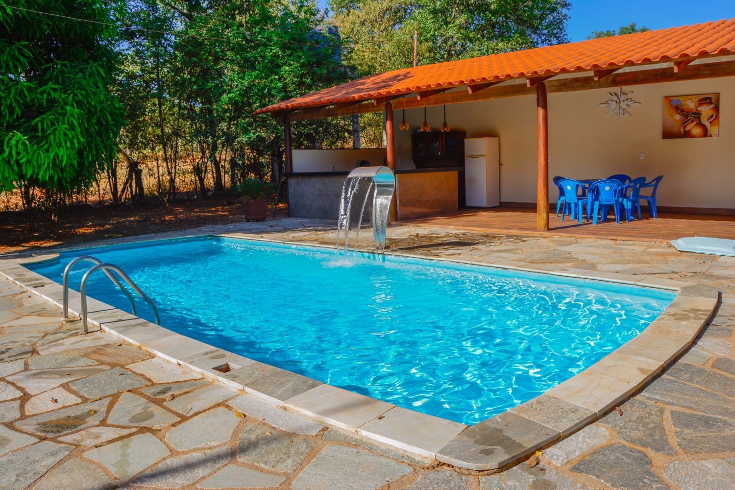Piscina estancia hp aluguel temporada pirenópolis